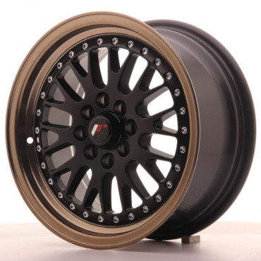 Japan Racing Wheels JR10 Matt Black Bronze Lip 15*7