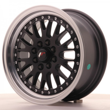 Japan Racing Wheels JR10 Matt Black Silver Lip 15*7