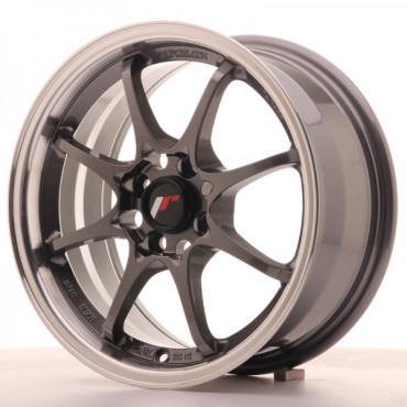 Japan Racing Wheels JR5 Gun Metal Silver Lip 15*7