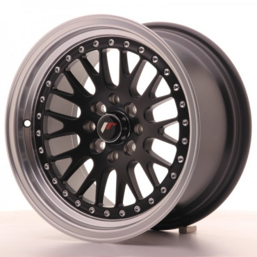 Japan Racing Wheels JR10 Matt Black Silver Lip 15*8