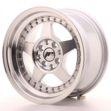 Japan Racing Wheels JR6 Machined Sil 15*8