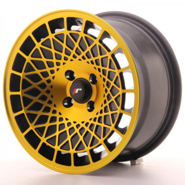 Japan Racing Wheels JR14 Black Gold Finish 15*8