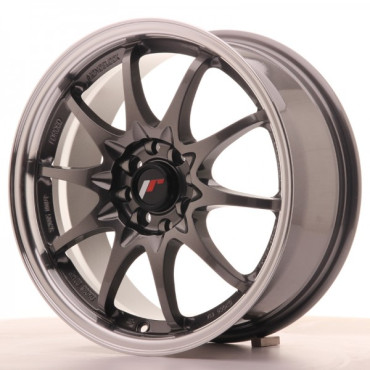 Japan Racing Wheels JR5 Gun Metal Silver Lip 16*7