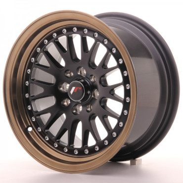 Japan Racing Wheels JR10 Matt Black Bronze Lip 15*8